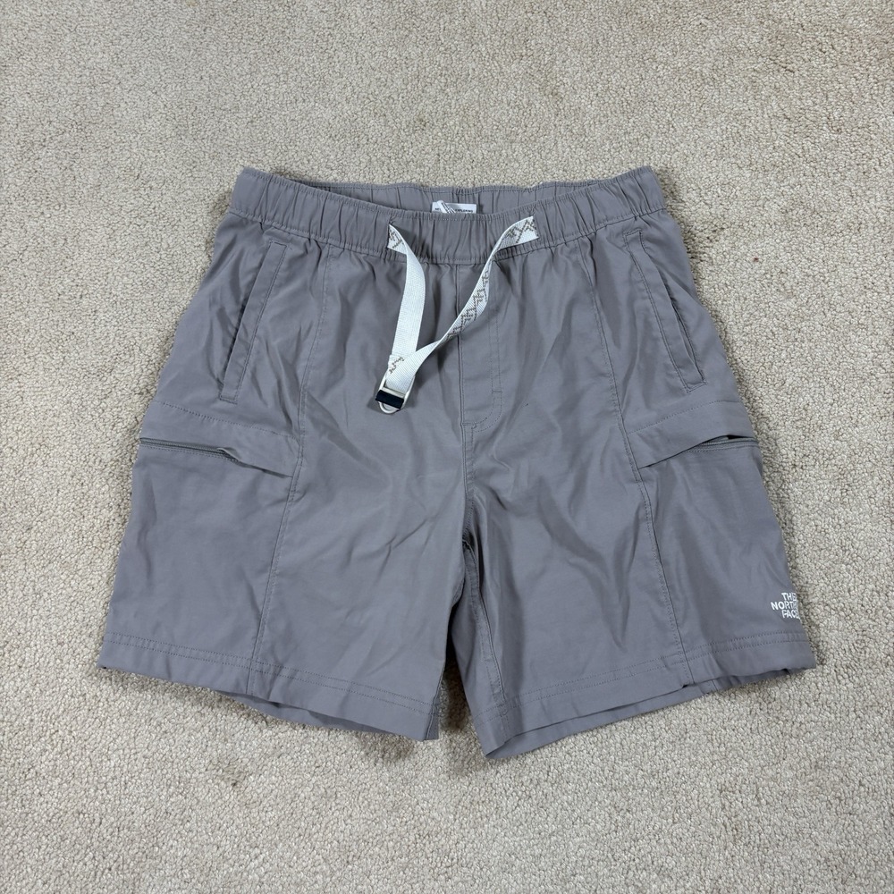 The North Face Class V Belted Shorts Mens Small Short 6" Gray Hiking NF0A55V8